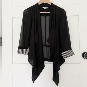 Sheer Black Cardigan
